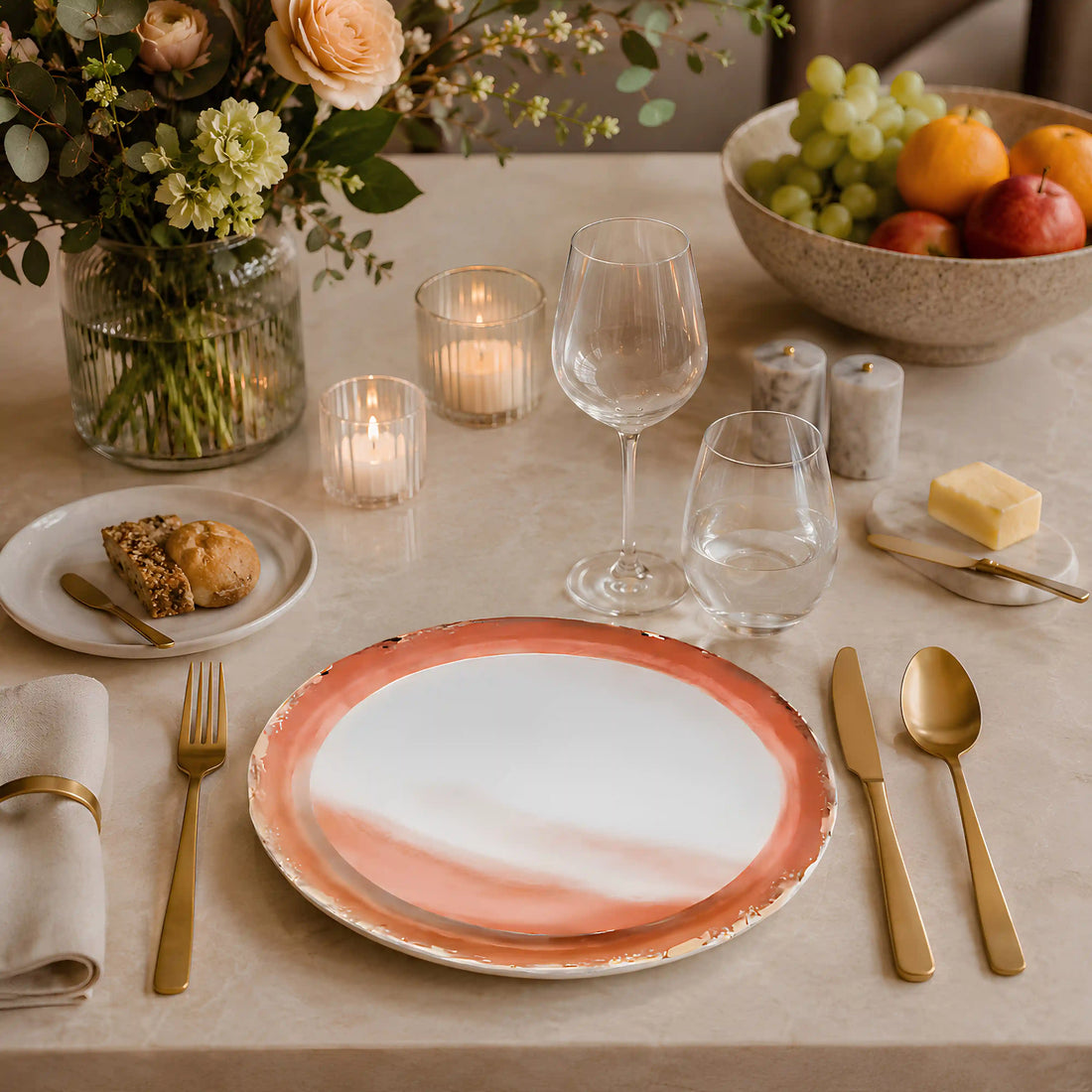 VAN GOGH CORAL PLATE