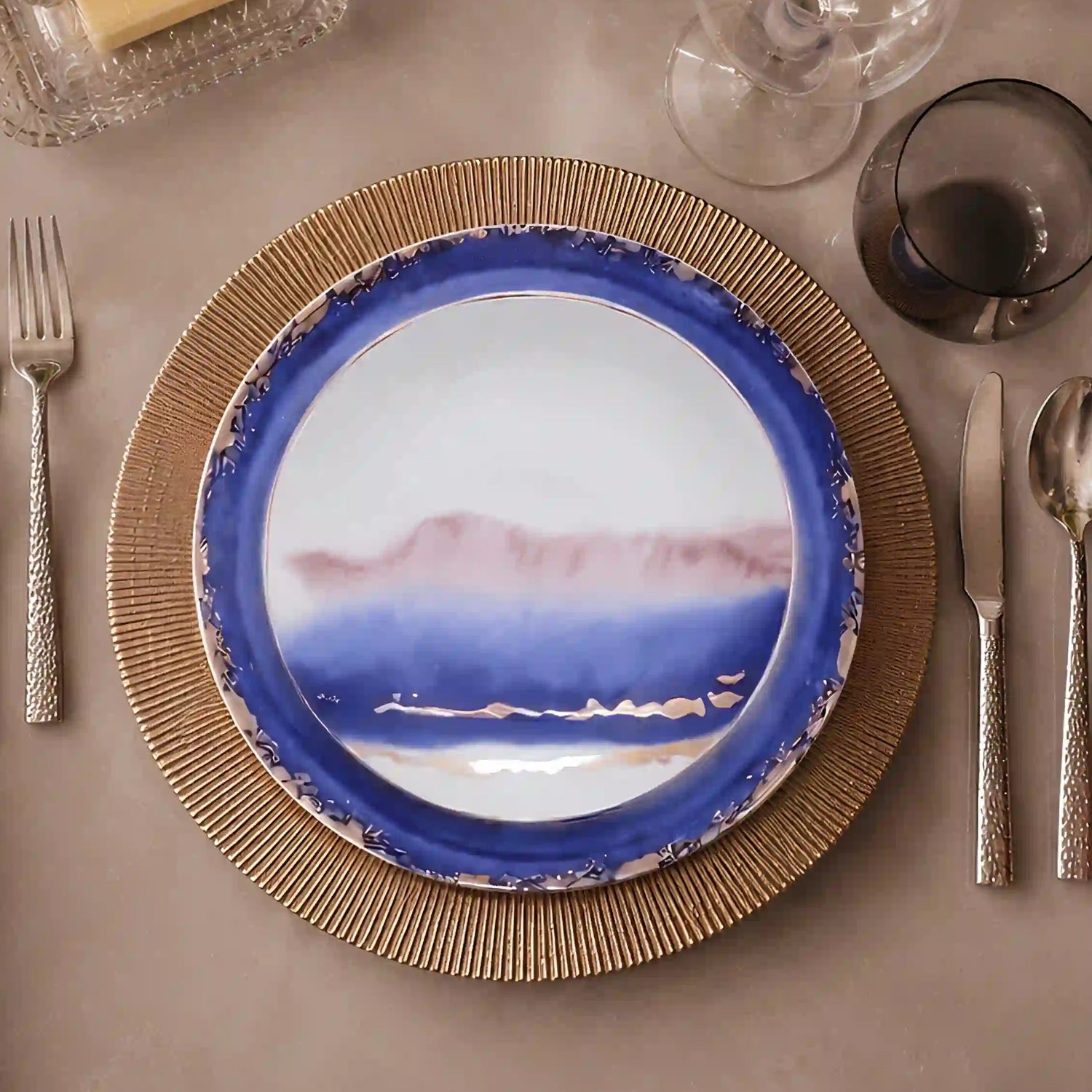 VAN GOGH COBALT PLATE