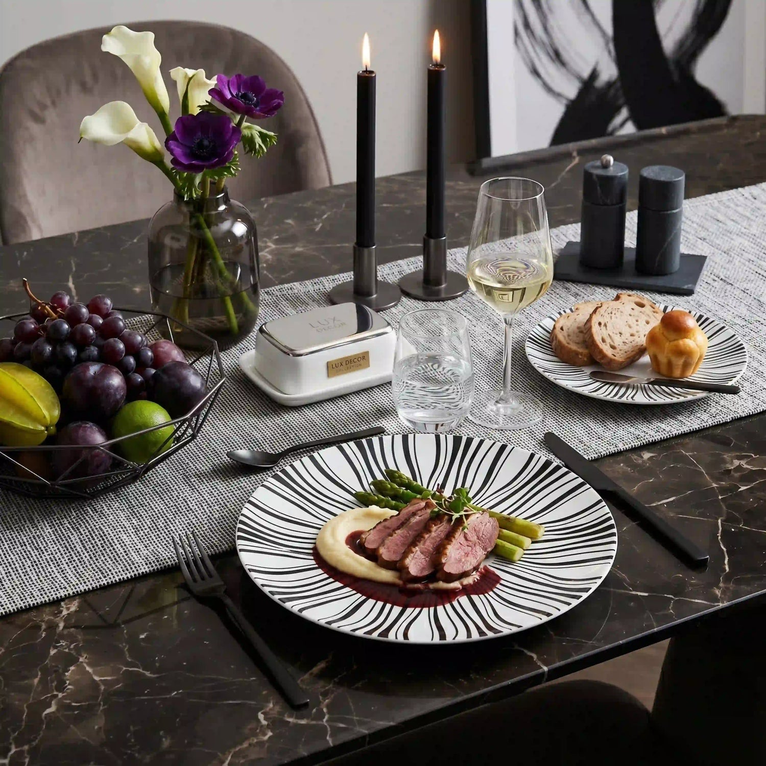 ZAPHIRE BELMONT BLANC PLATE