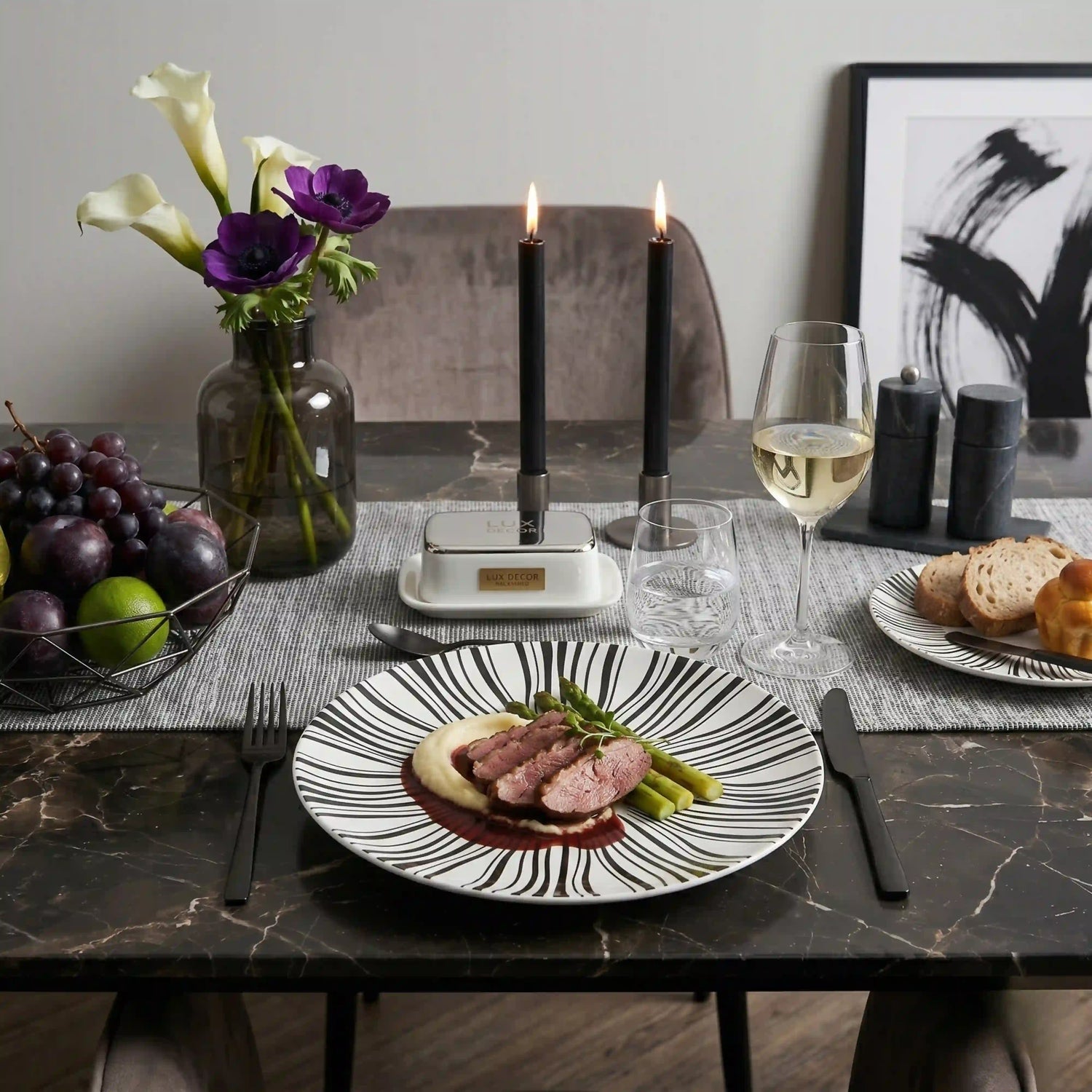 ZAPHIRE BELMONT BLANC PLATE