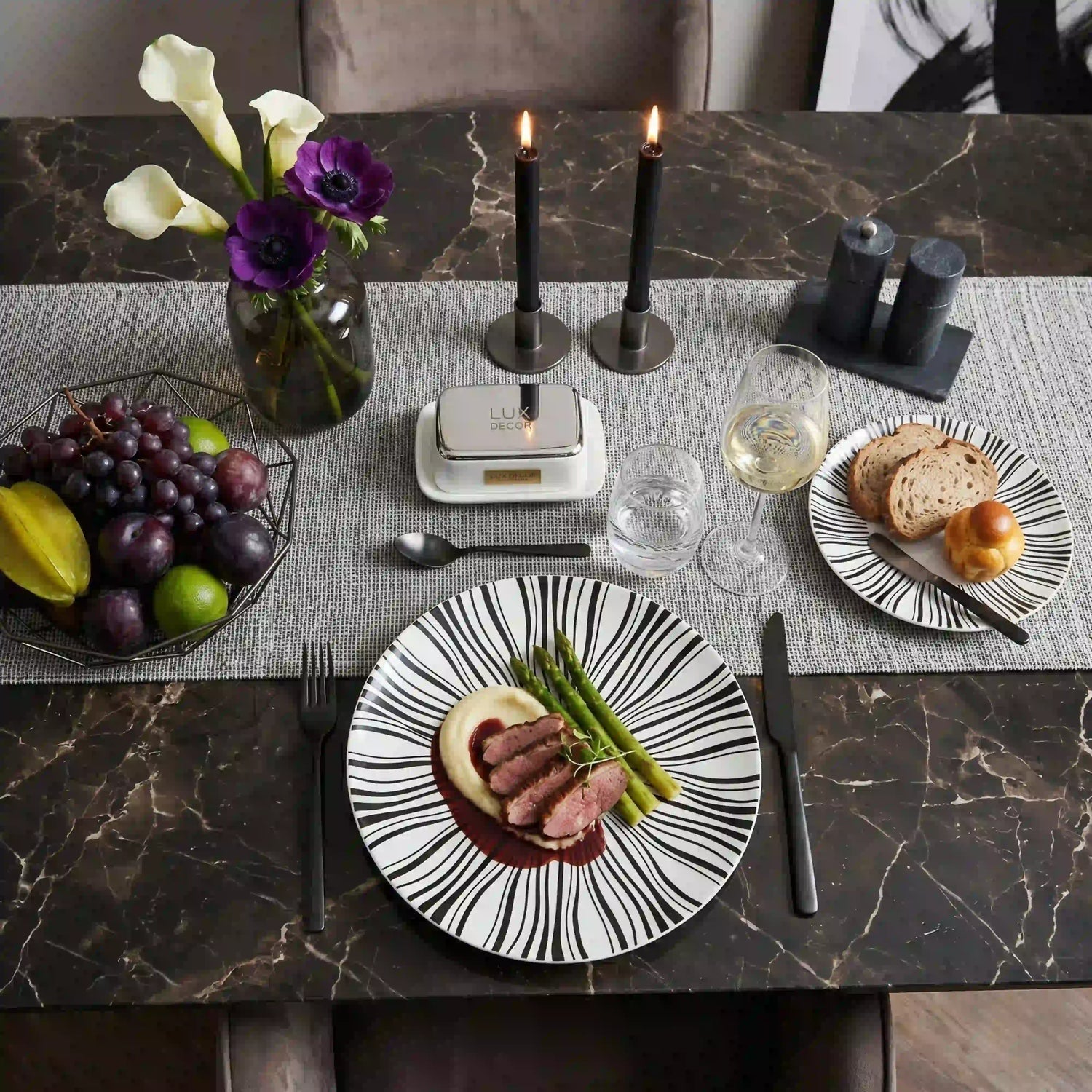 ZAPHIRE BELMONT BLANC PLATE