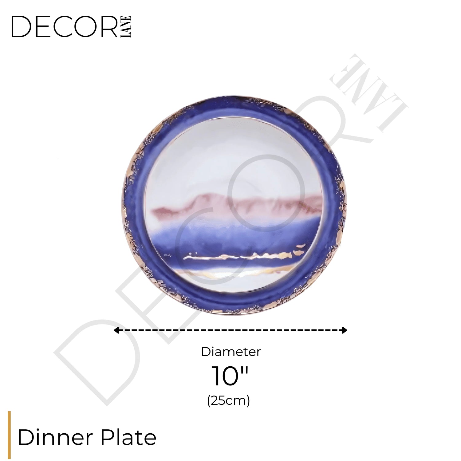 VAN GOGH COBALT PLATE