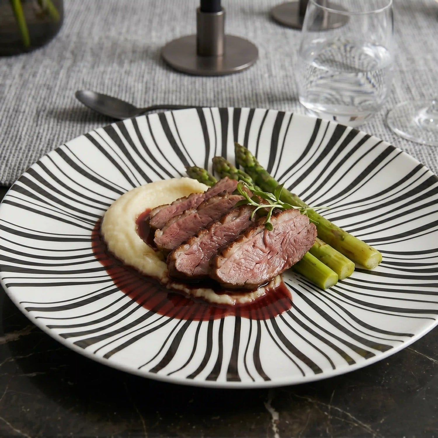 ZAPHIRE BELMONT BLANC PLATE