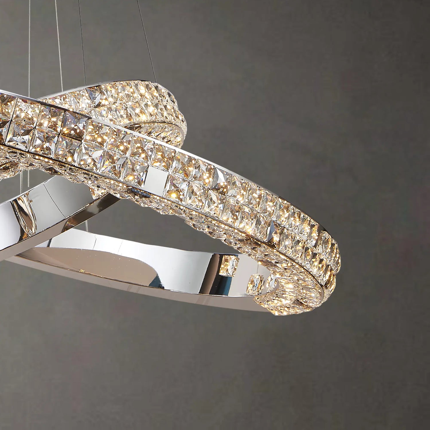 LUMIÉRE DE CARTIER 2 TIER CHANDELIER