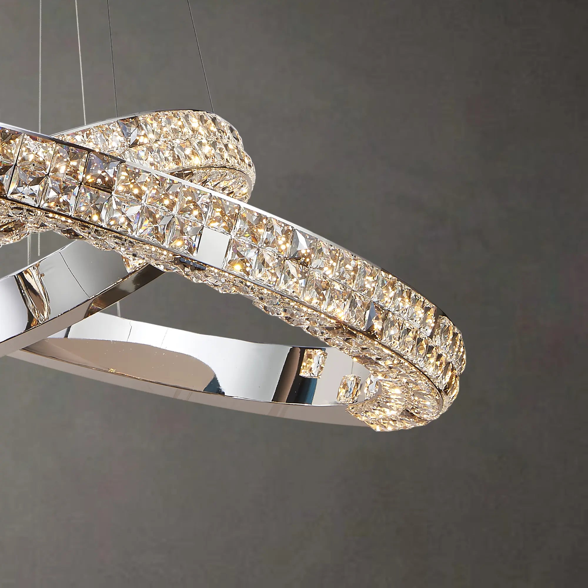 LUMIÉRE DE CARTIER 2 TIER CHANDELIER