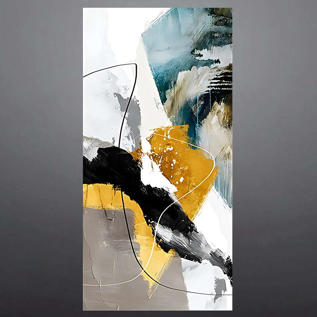 GILDED DREAMSCAPE OIL PAINTING