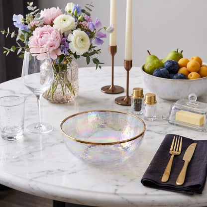 RAINBOW OPAQUE BOWL