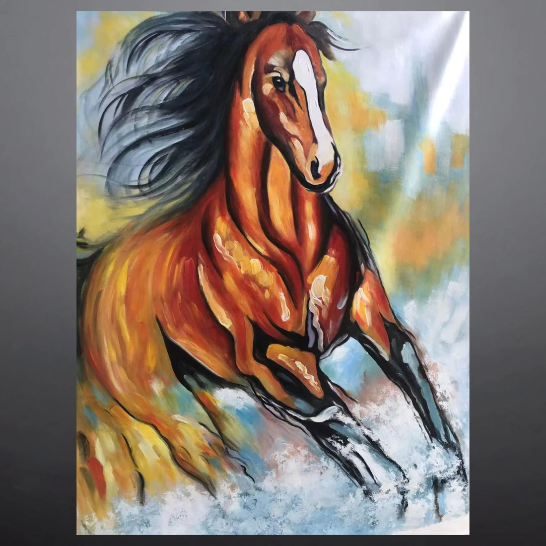 HOOVES OIL PAINTING