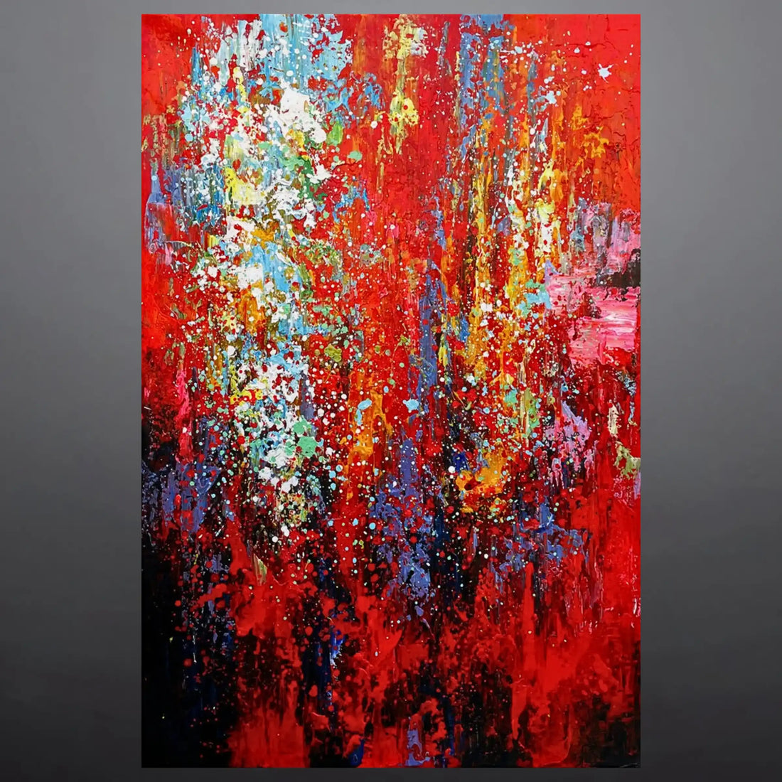 SPLATTER OIL PAINTING