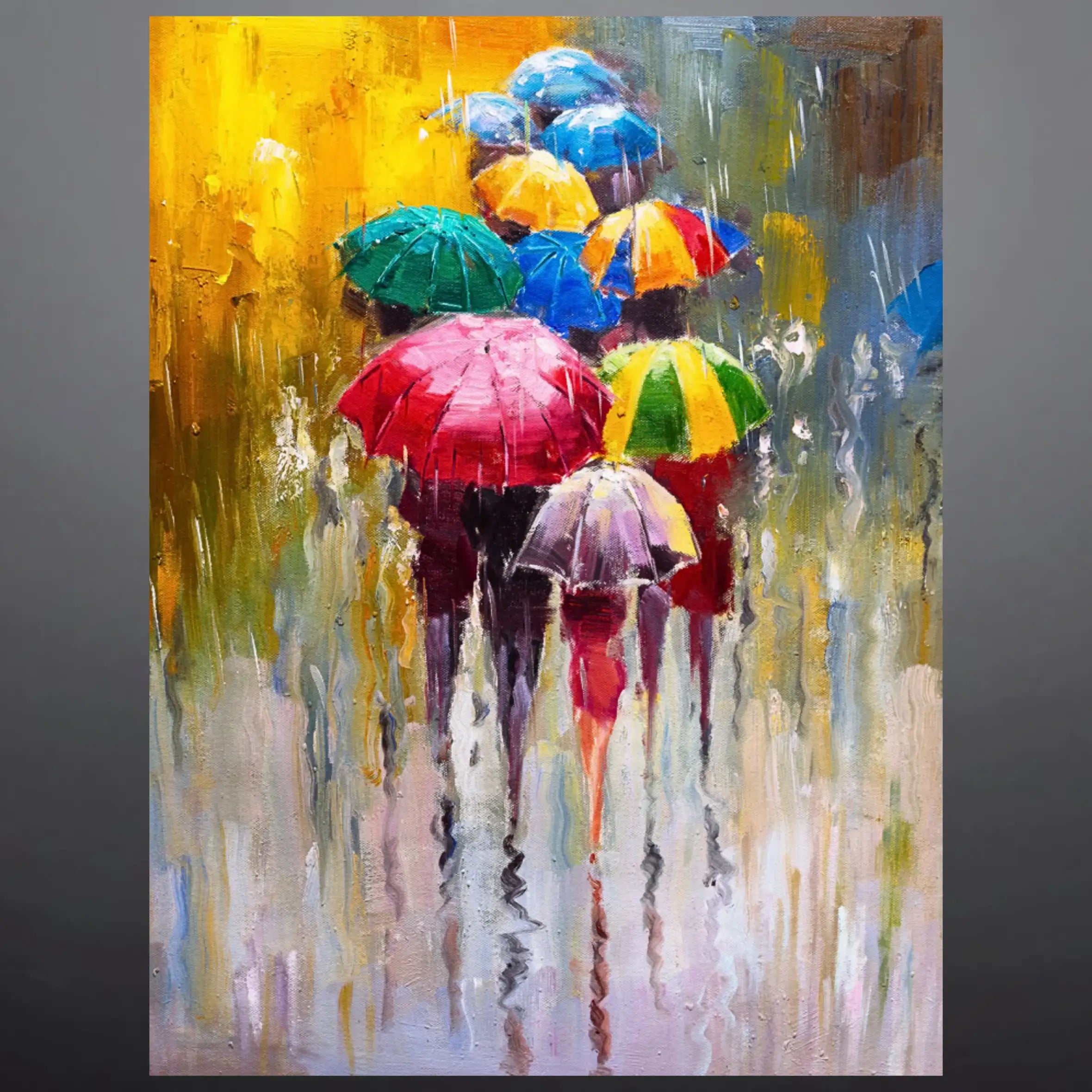Prismatic Parade Oil Painting