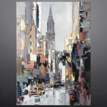 METROPOLIS OIL PAINTING