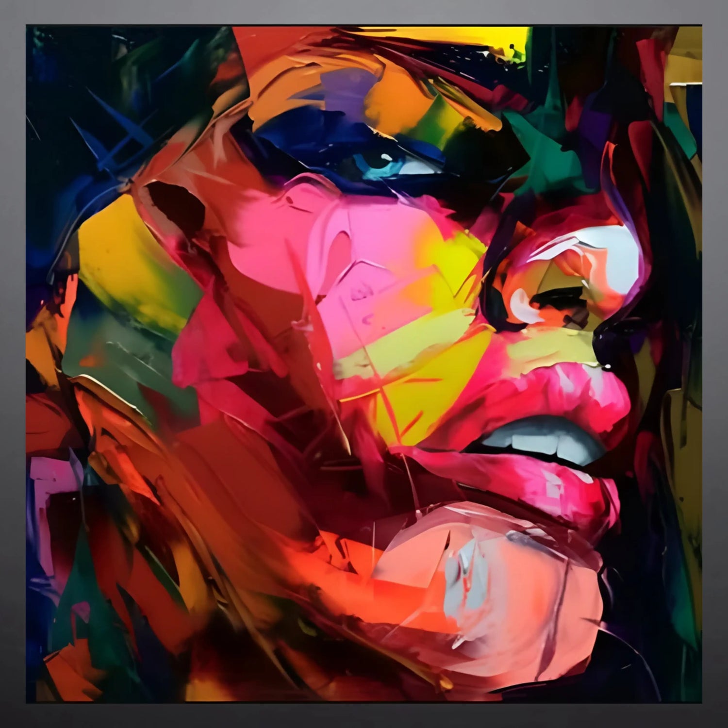Fragmented Expression Oil Painting