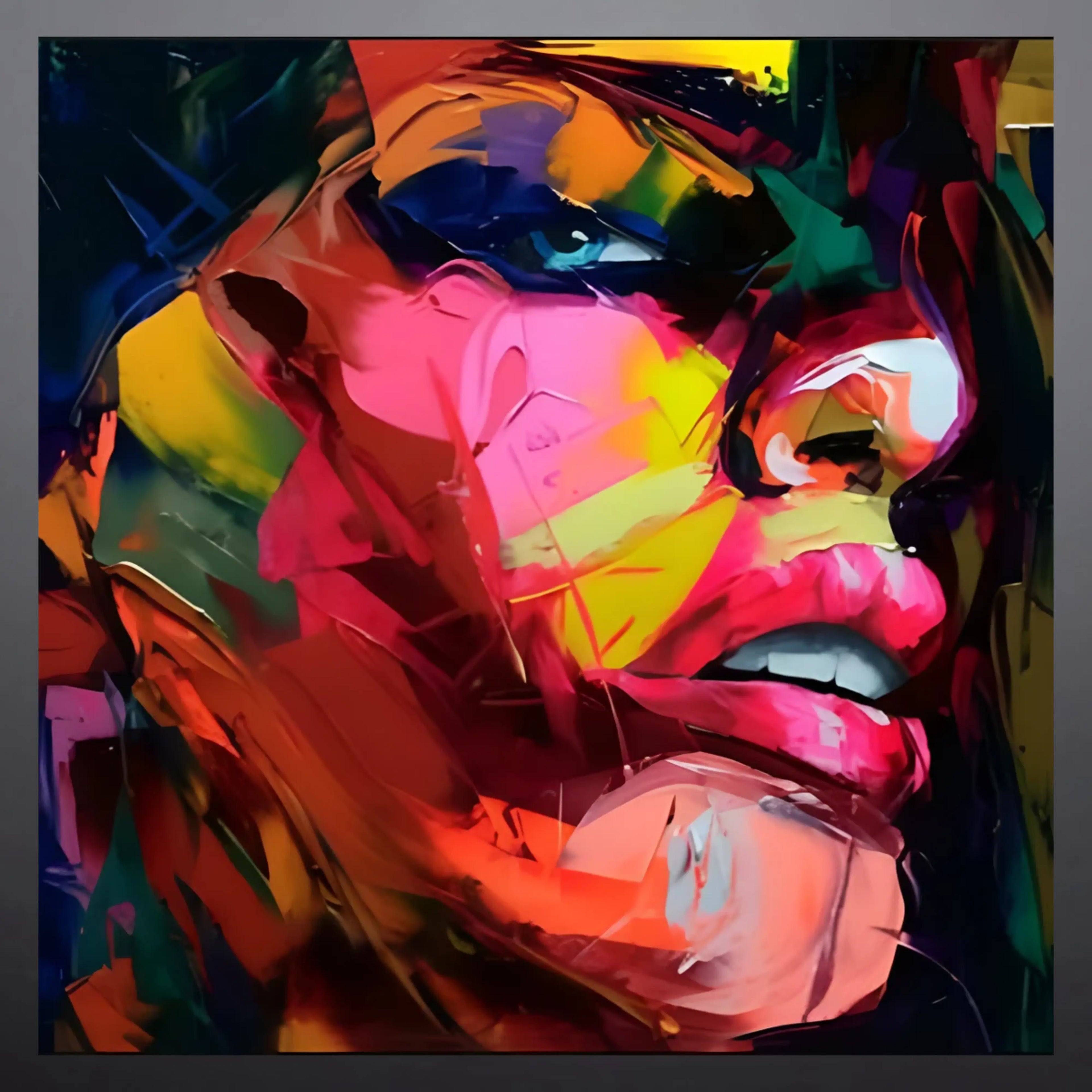 Fragmented Expression Oil Painting