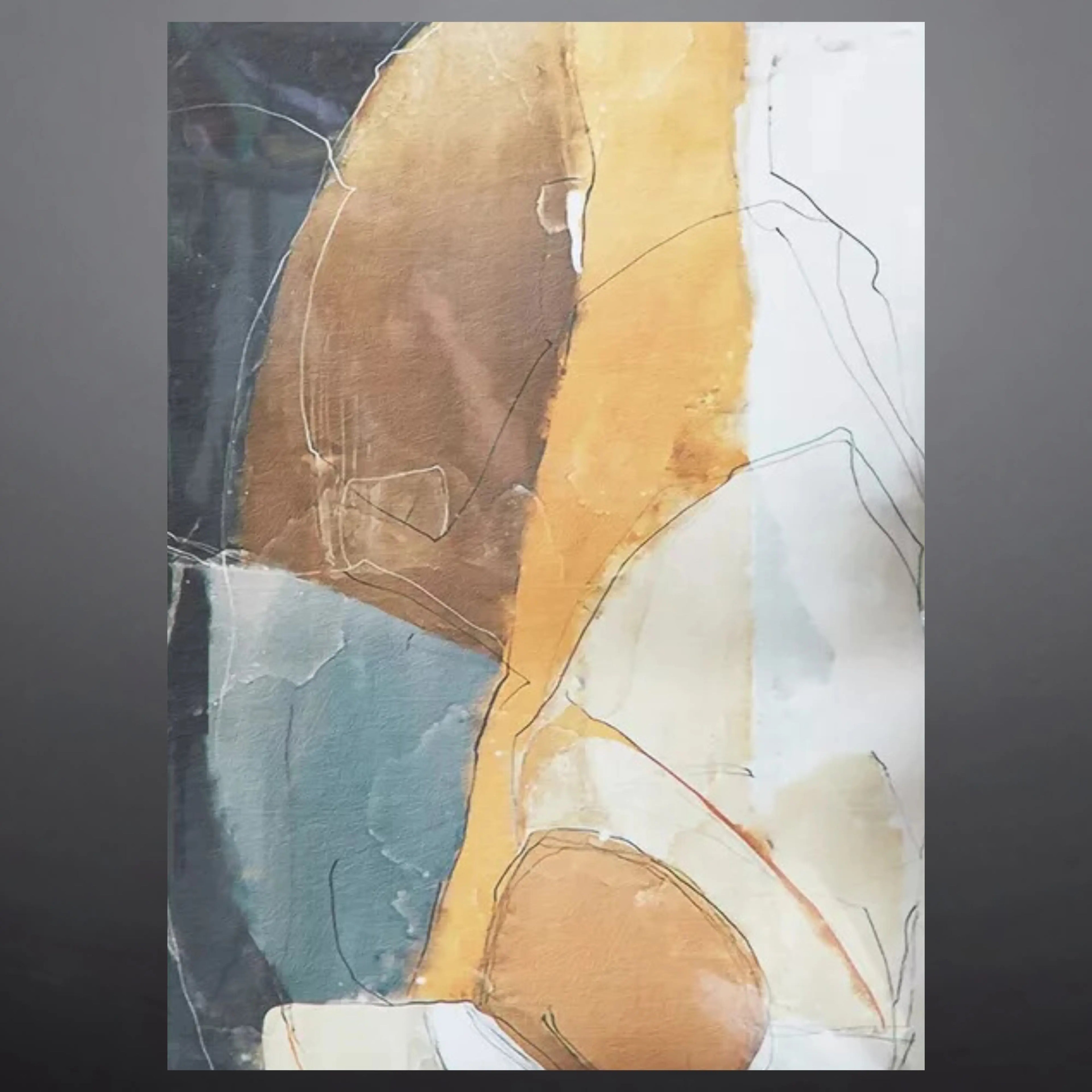 Warm Shards Oil Painting