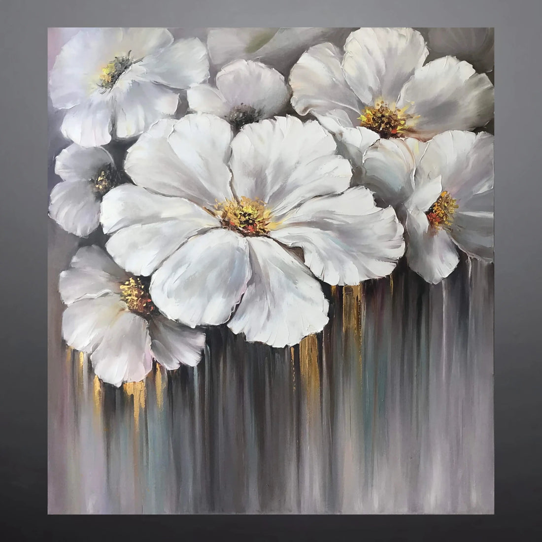 PRISTINE PETALS OIL PAINTING