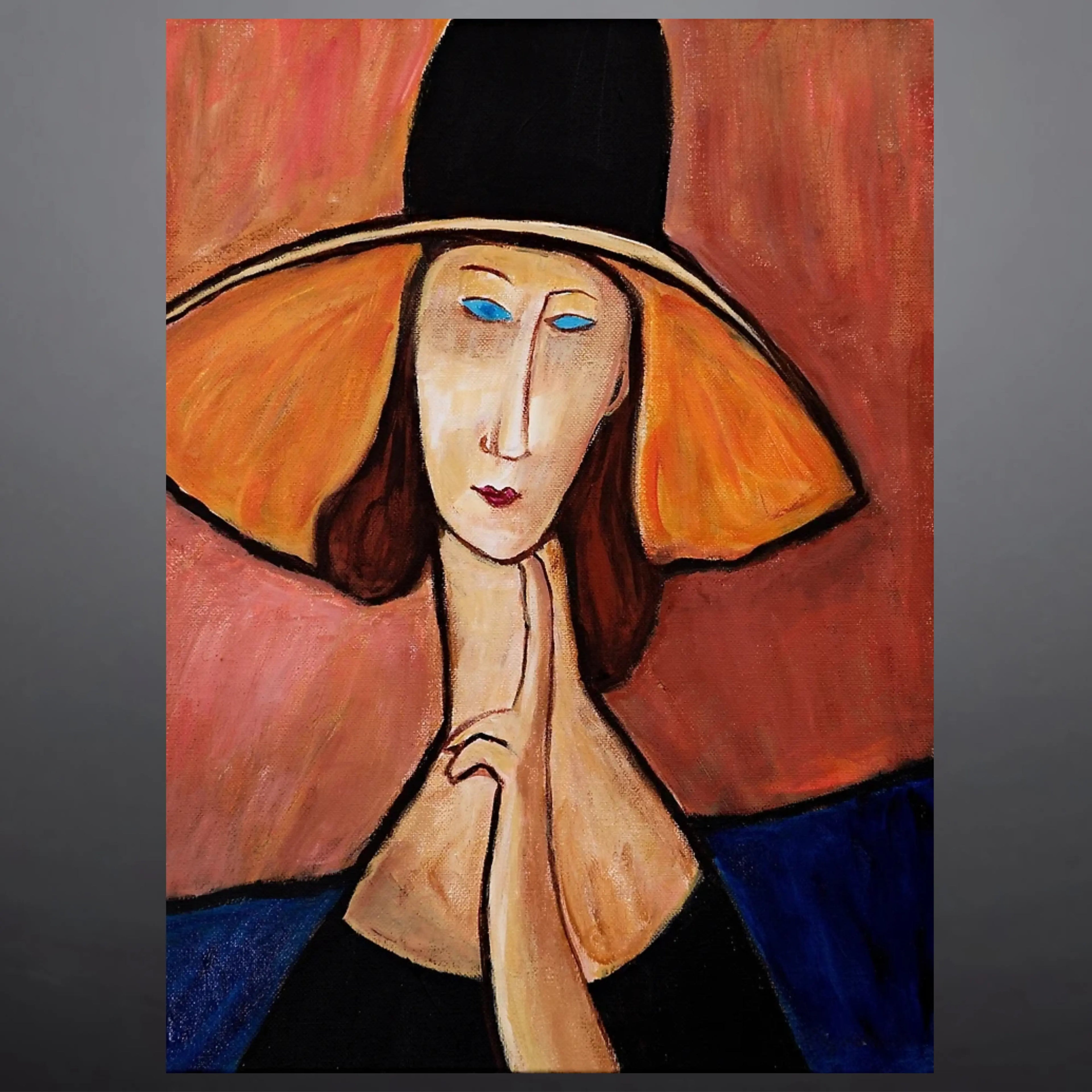Contemplative Elegance Oil Painting