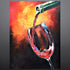 Vermilion Flow Oil Painting
