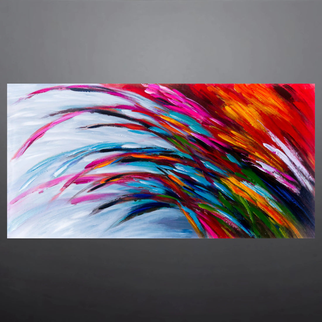 FEATHERS OF BLAZE OIL PAINTING