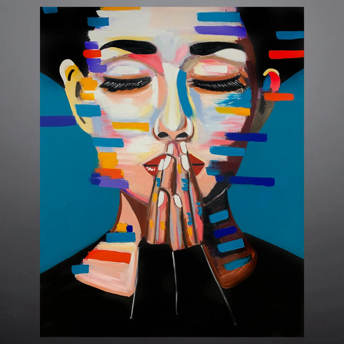 CONTEMPLATIVE OIL PAINTING