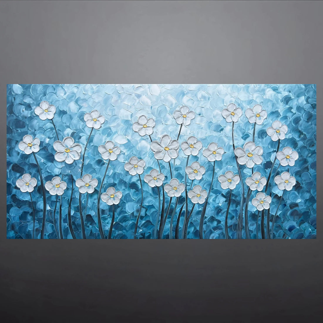 BLUEBELL SYMPHONY OIL PAINTING