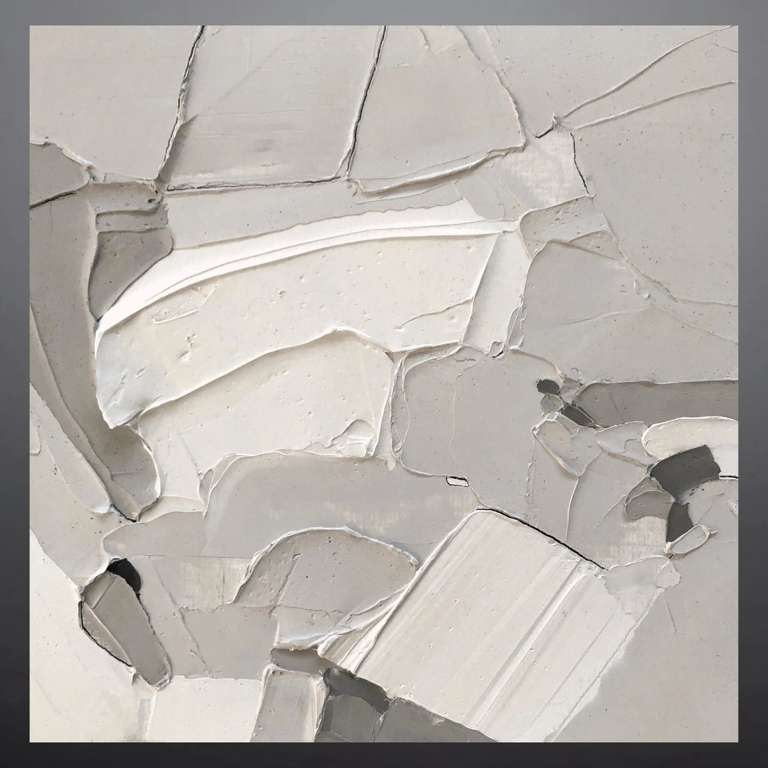 CRUMPLED CONTOURS OIL PAINTING