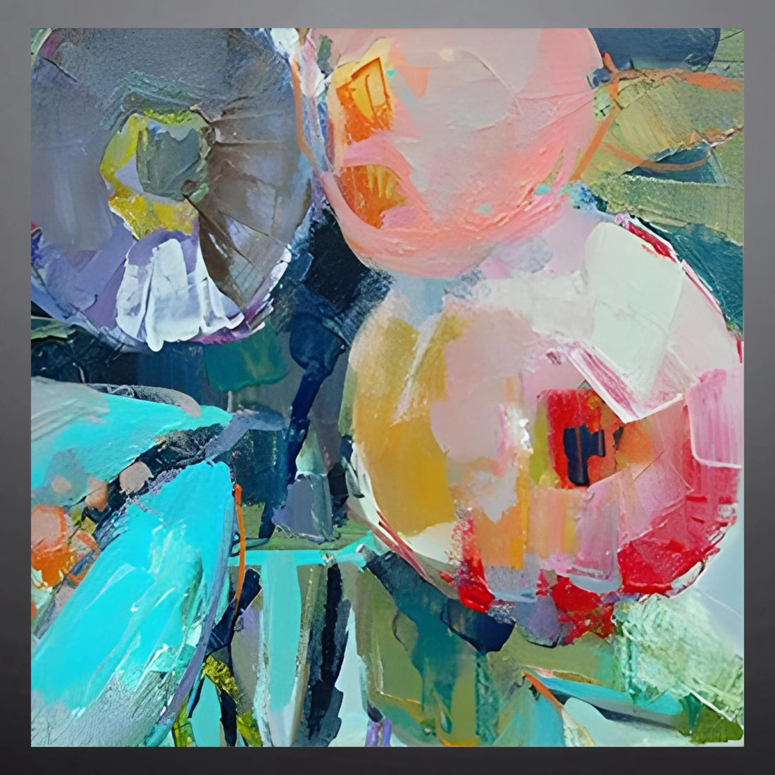 PASTEL BLOSSOM OIL PAINTING