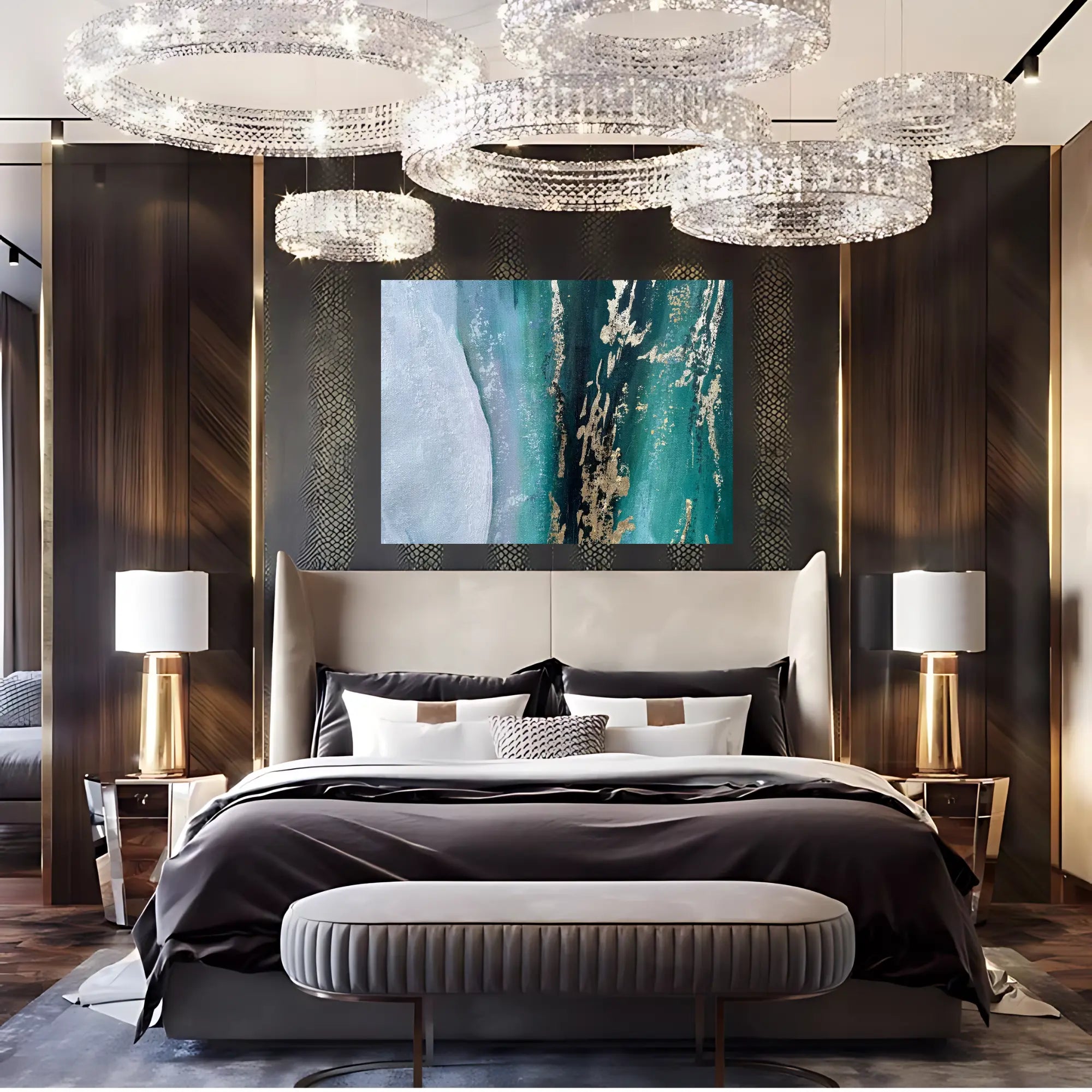 AQUA LUSTRE OIL PAINTING