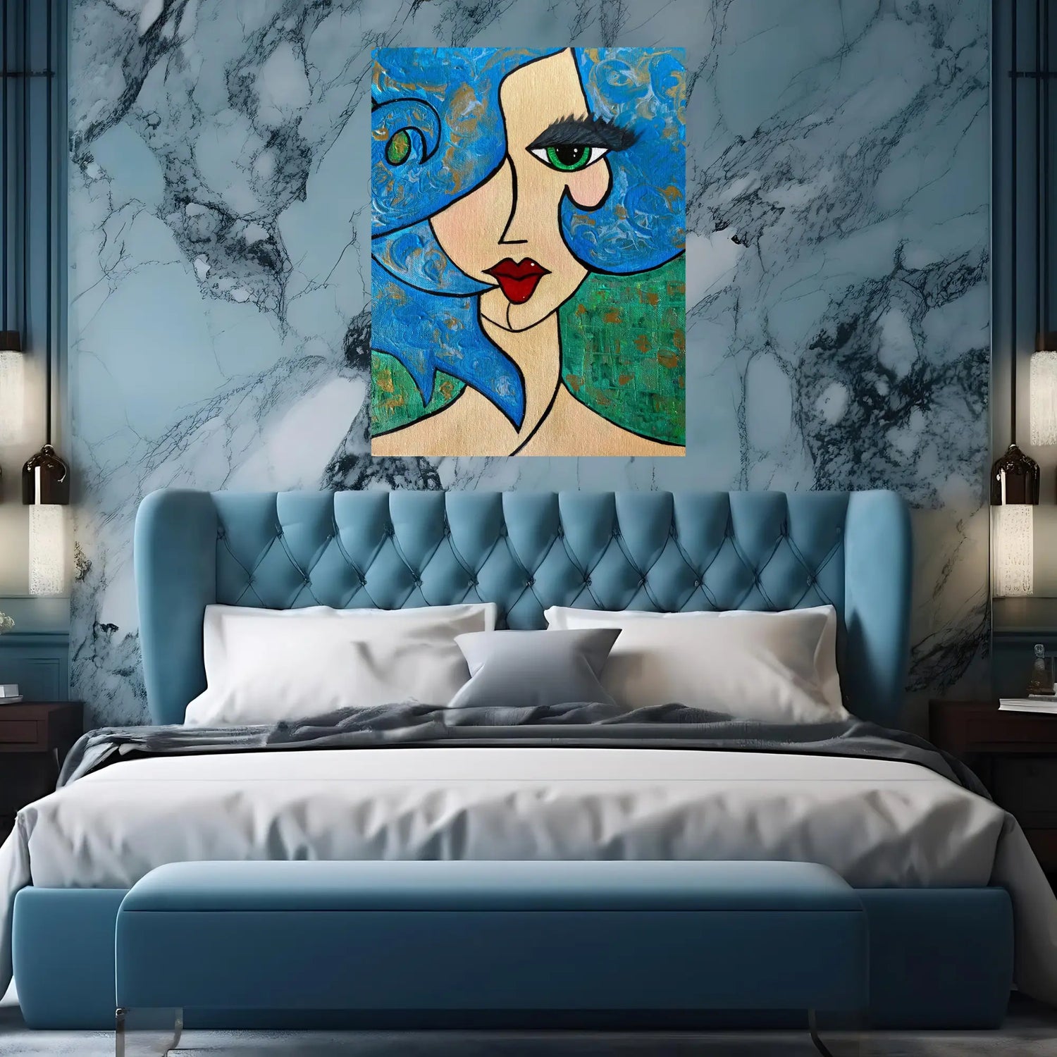 Aquatic Elegance Oil Painting