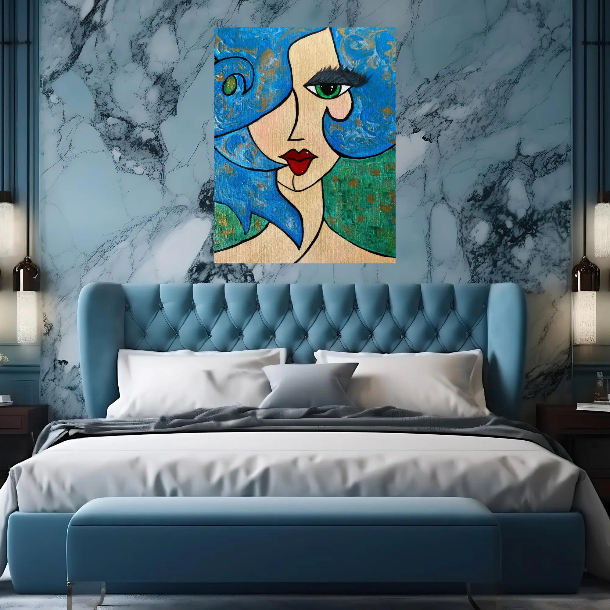 Aquatic Elegance Oil Painting