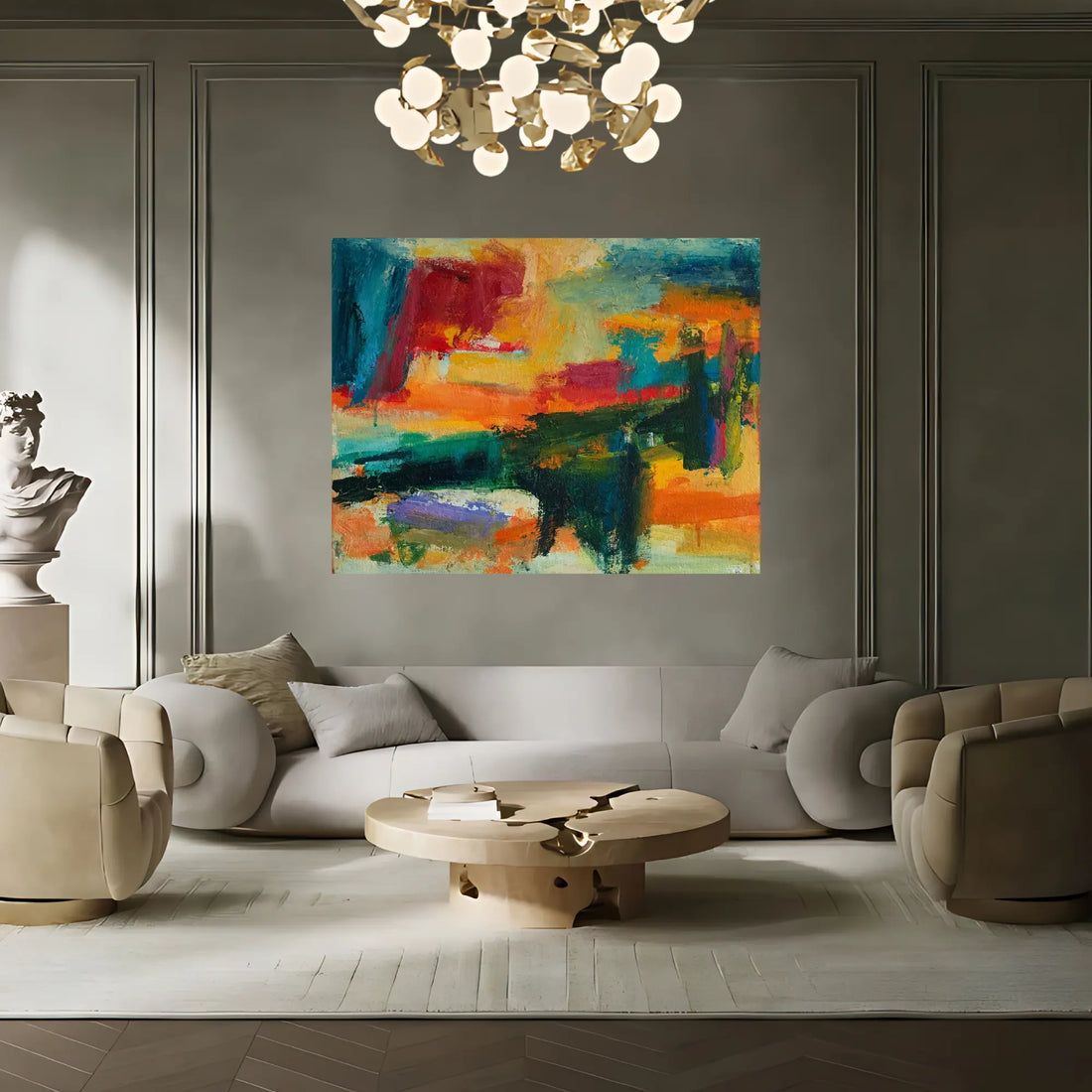 Fusion Blaze Oil Painting
