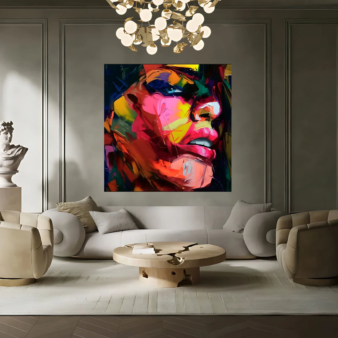 Fragmented Expression Oil Painting