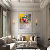 Prismatic Parade Oil Painting