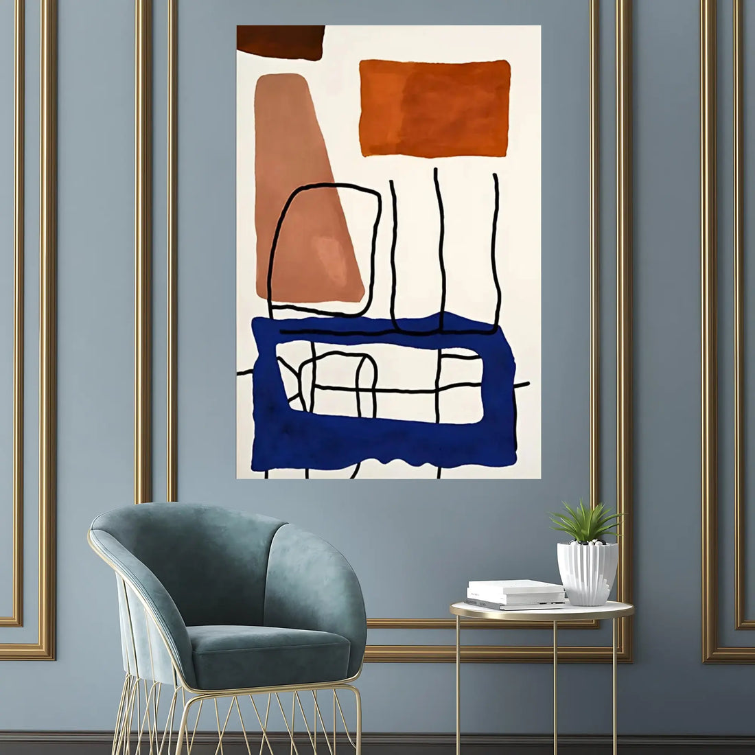 Cubist Serenade Oil Painting