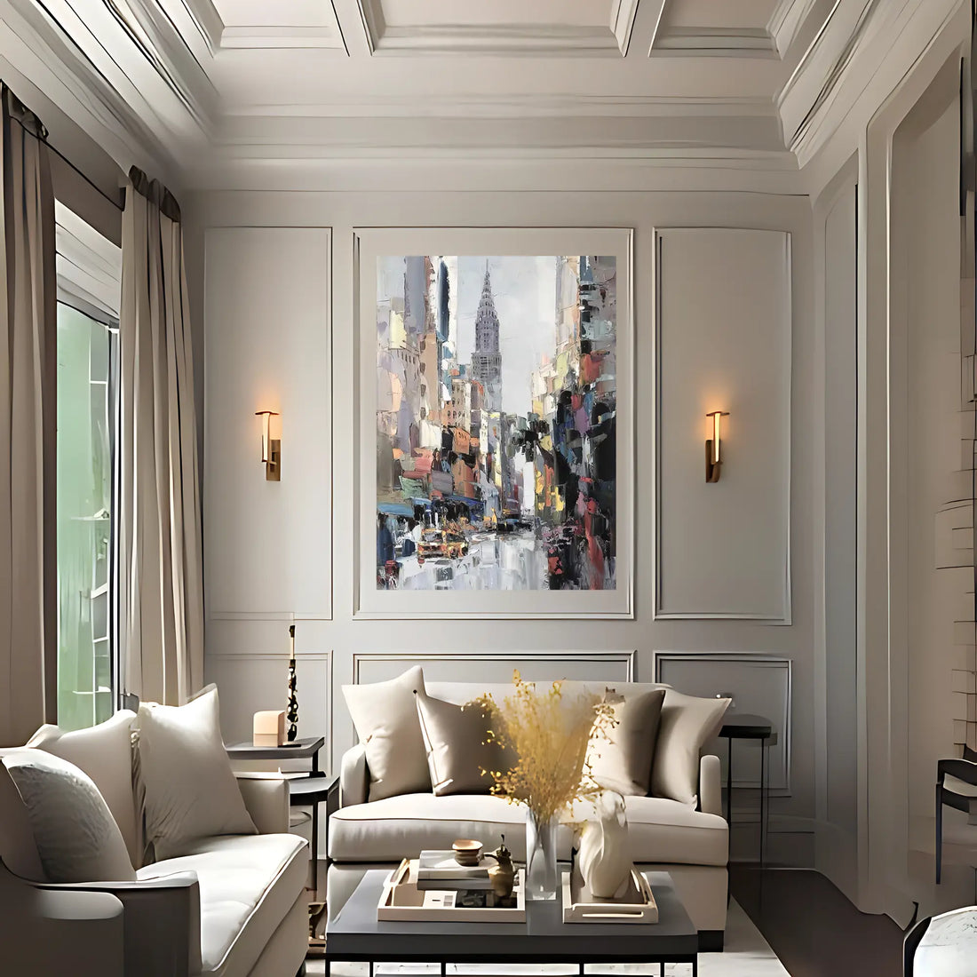 METROPOLIS OIL PAINTING