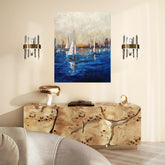 Twilight Sailscapes Oil Painting