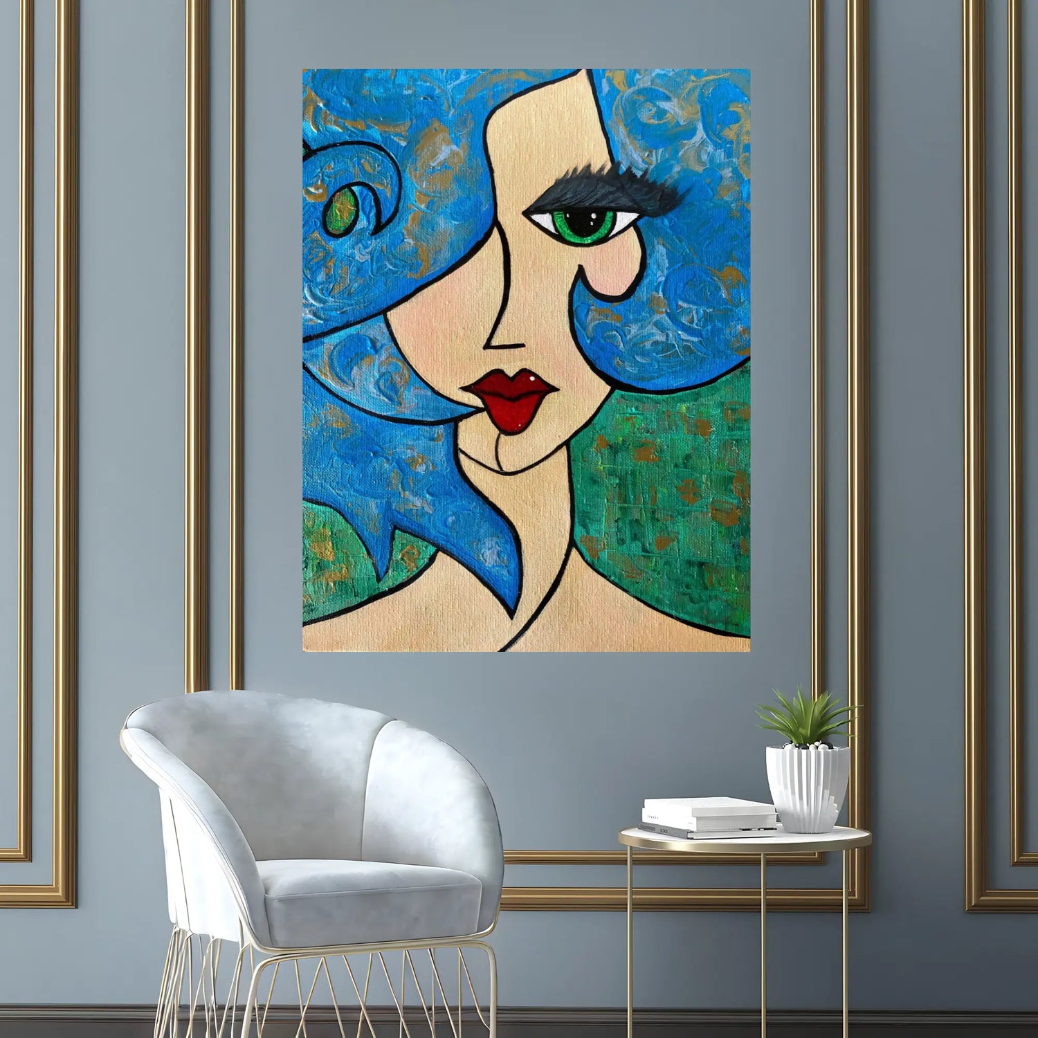 Aquatic Elegance Oil Painting