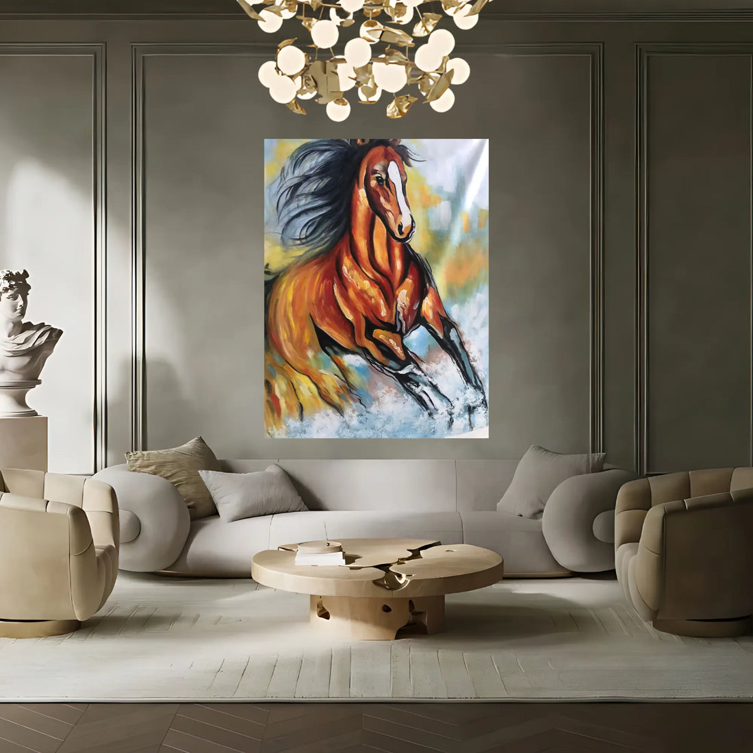 HOOVES OIL PAINTING