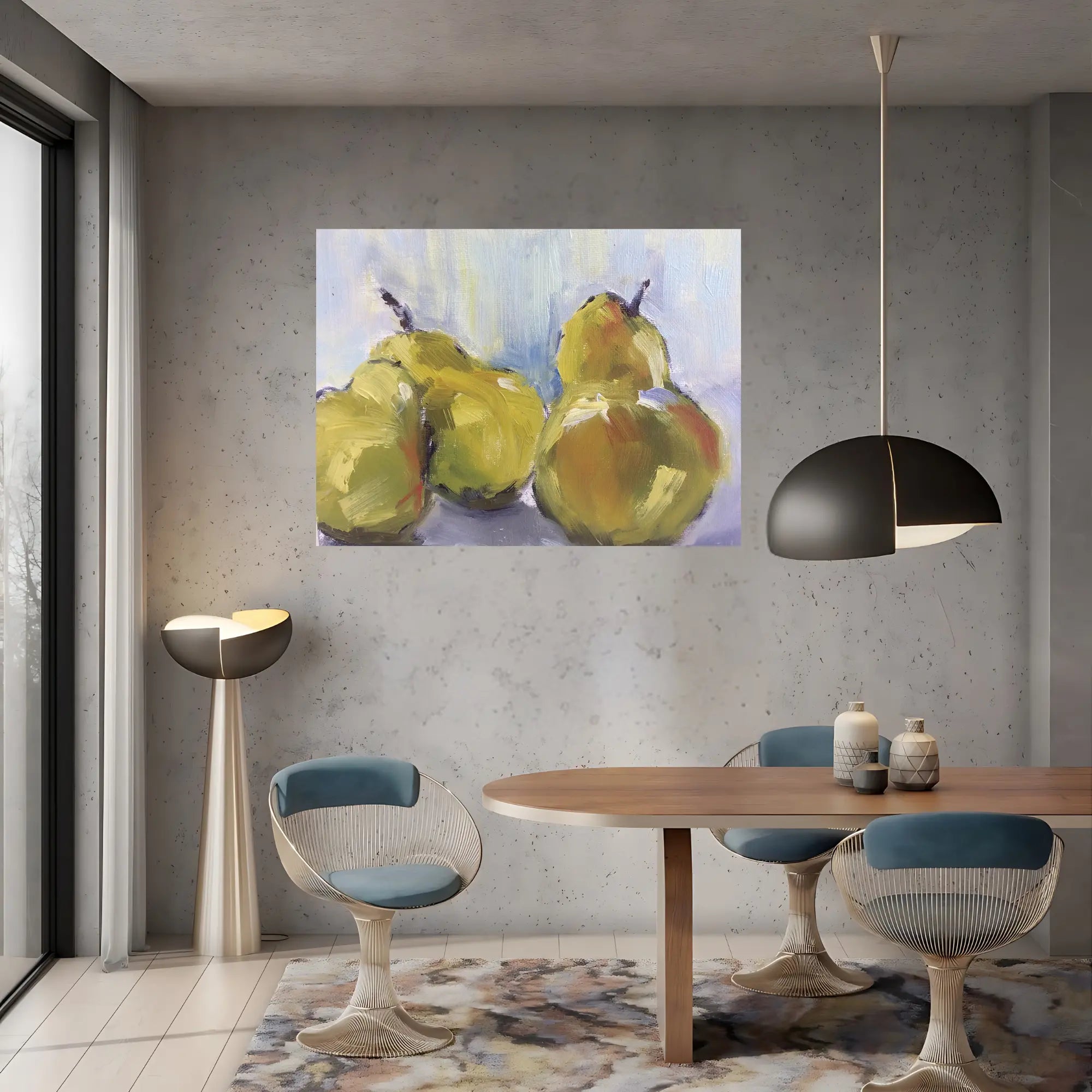 Autumn Orchard Oil Painting