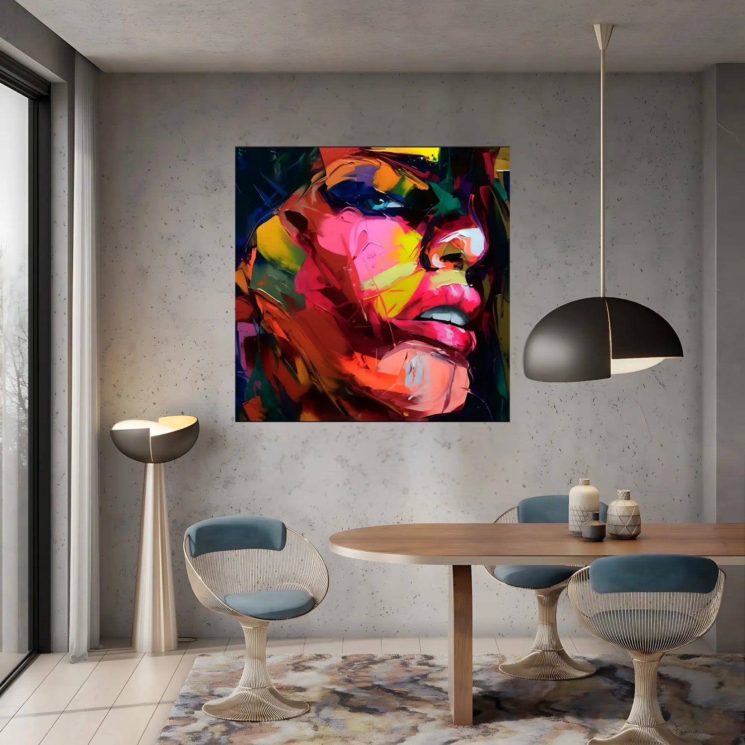 Fragmented Expression Oil Painting