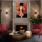 Contemplative Elegance Oil Painting