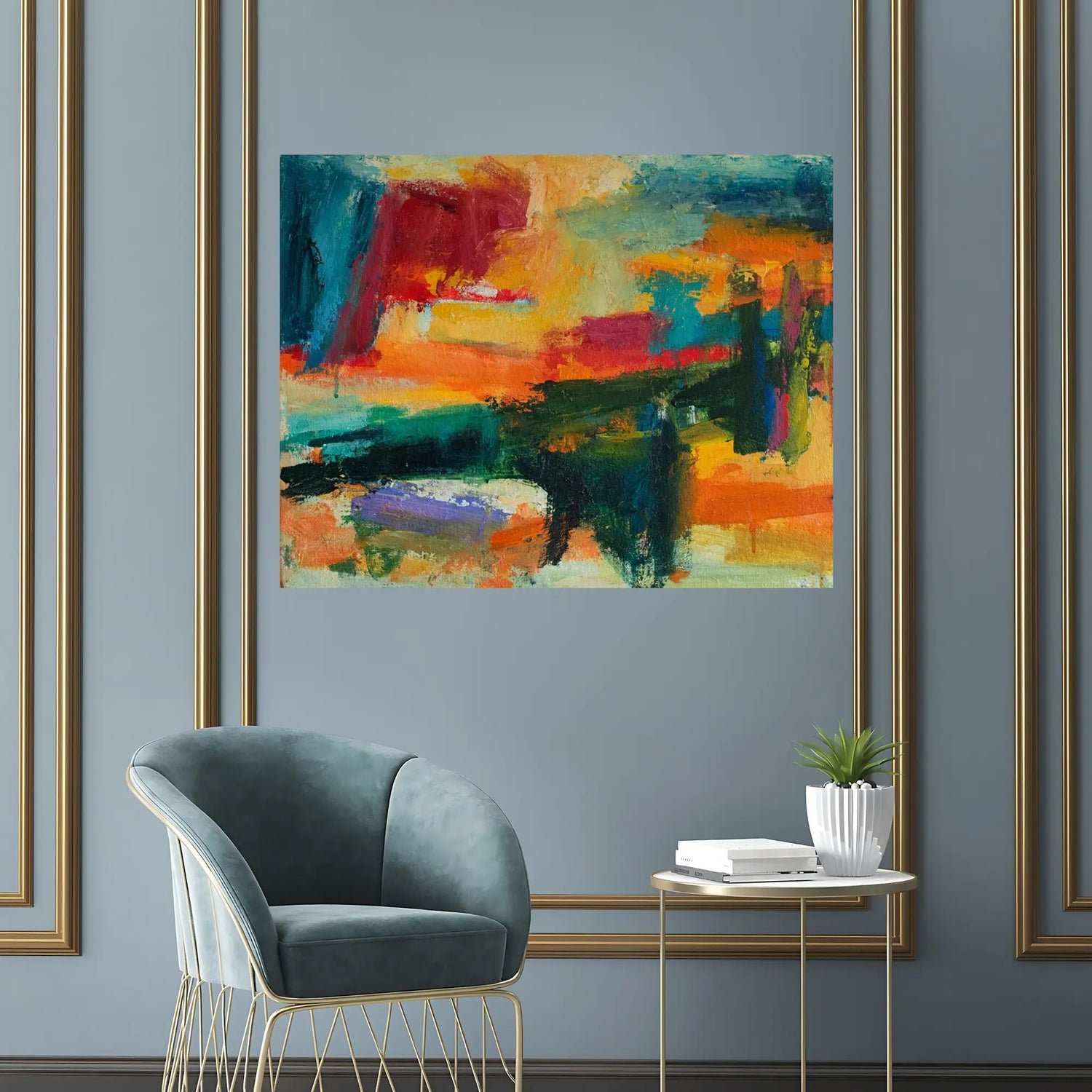 Fusion Blaze Oil Painting