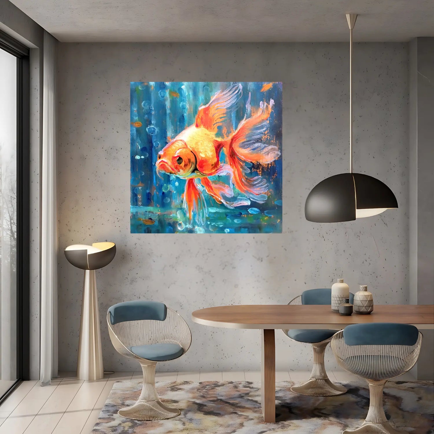 Fiery Blaze Oil Painting