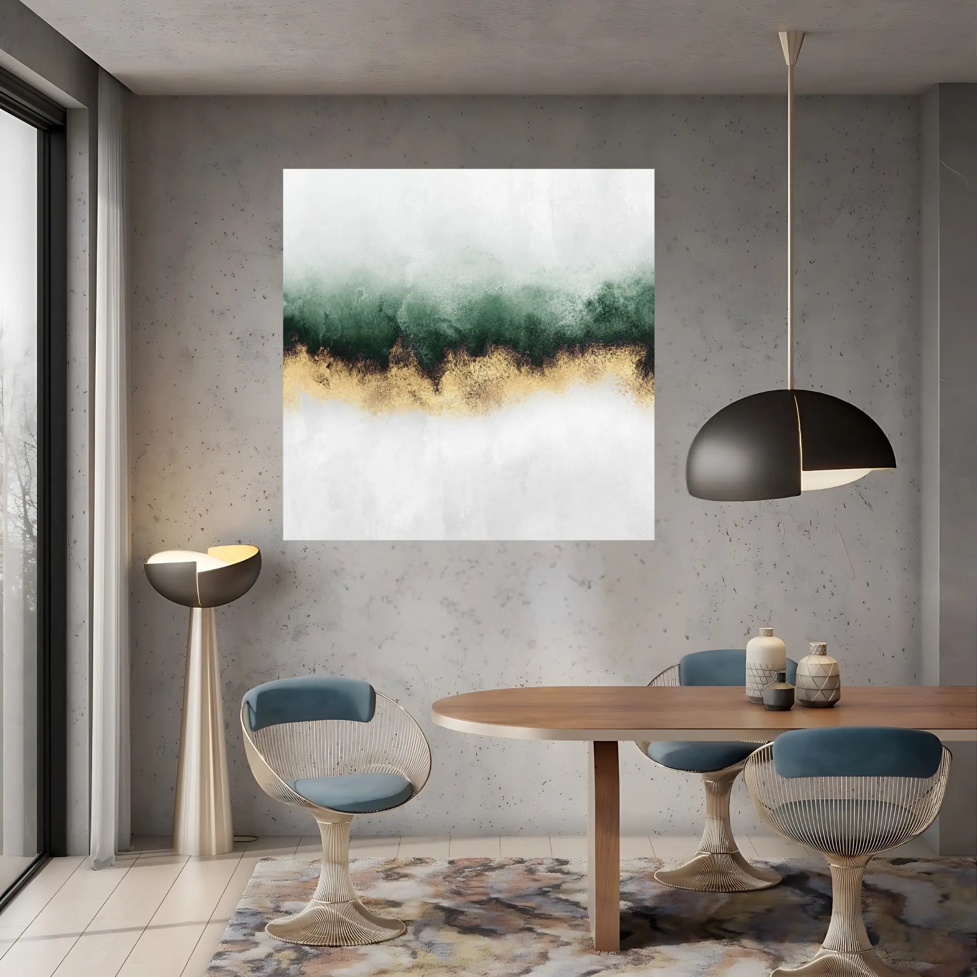 Aurora Greens Oil Painting