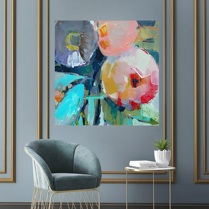 PASTEL BLOSSOM OIL PAINTING