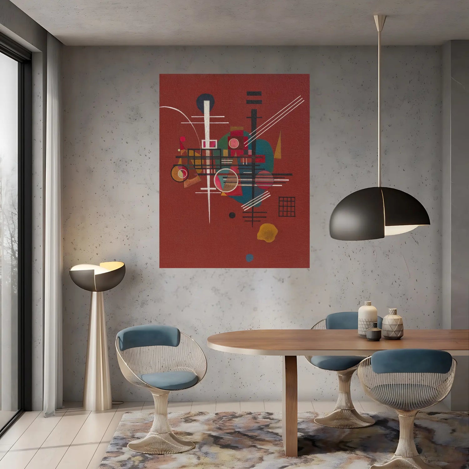Structural Rhapsody Oil Painting