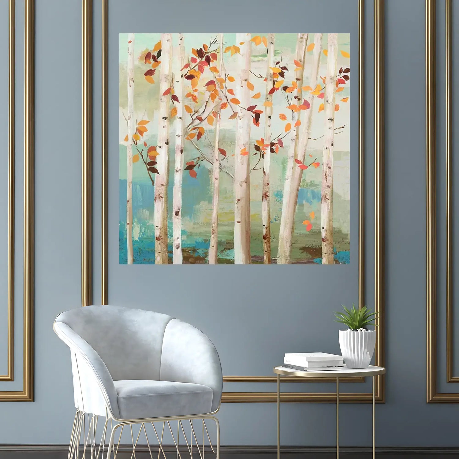 Crimson Fall Oil Painting