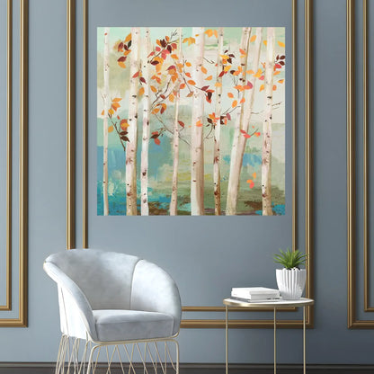 Crimson Fall Oil Painting