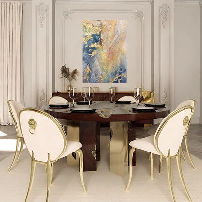 GOLDEN AZURE OIL PAINTING