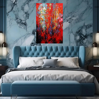 SPLATTER OIL PAINTING