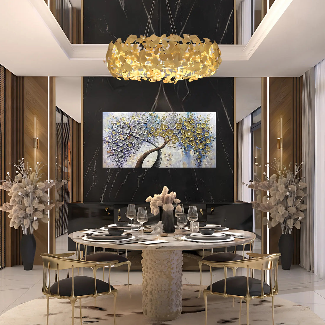 ORNATE FLORA OIL PAINTING